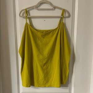Lane Bryant Relaxed Green and Yellow Camisole